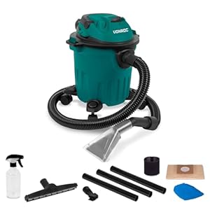 VONROC 3-in-1 Fleckensauger – Reinigung von Stoffen, Nass-/Trockensaugen, Blasen, kompakt, 1000 W, 12 l Behälter, inklusive Zubehör, ideal für Auto, Treppen und Möbel
