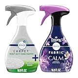 Febreze FABRIC Downy Calm & Febreze Heavy Duty Carpet Rainforest Breeze, 16.9oz, 2 pack