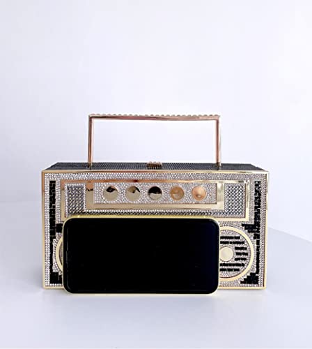 Image of Women Retro Crossbody Bag Rhinestone Fun Unique Evening Clutch Purses for Women