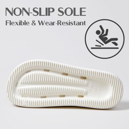 Rojeam Women Sliders Non-Slip Quick Dry Shower Slippers House Sandals for Indoor & Outdoor Bathroom Garden Pool3