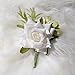 Boutonniere Brooch Flower Bridegroom Groom Men's Boutineer with Pin for Wedding, Prom, Homecoming