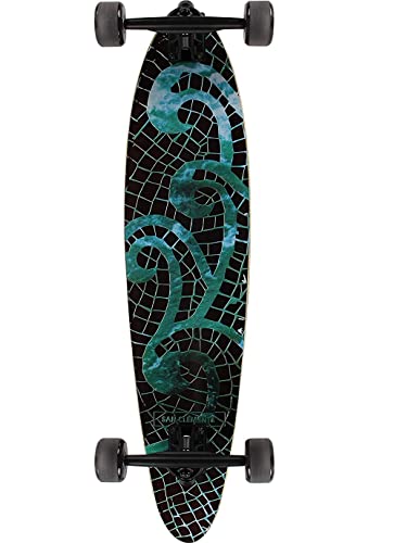 Boardparadise San Clemente Mosaic Sea LB Skateboard Complete Blue Brown 8x34
