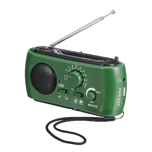 Radio portable FM AM et lampe de poche solaire pour camping