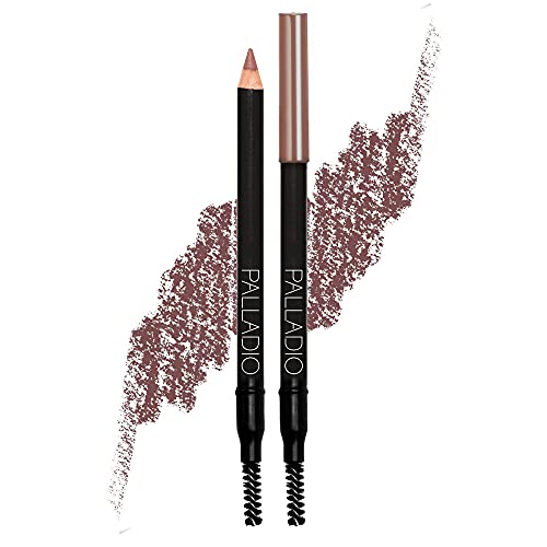 Palladio Brow Pencil & Brush For Eyebrows, Auburn #TOP21
