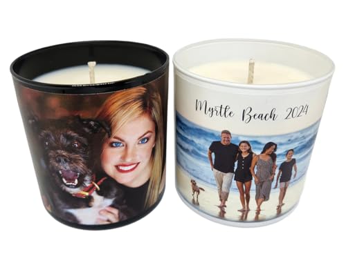 Personalized Photo Candle | Custom Soy Candle | 4oz or