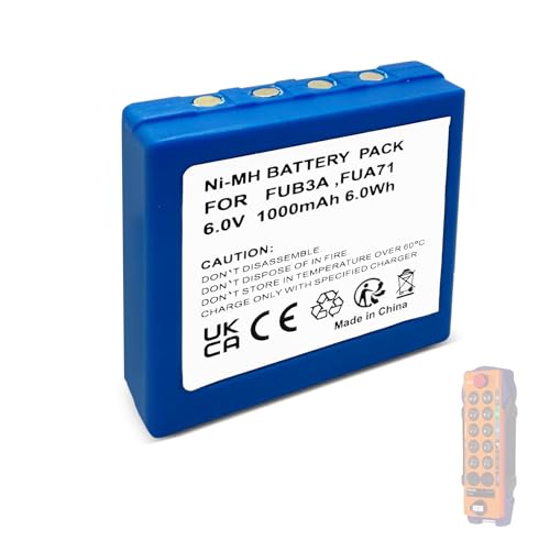 Batería BA203060 para HBC BA222060 Micron 4 control remoto FUA71 repuesto 6V Ni-MH