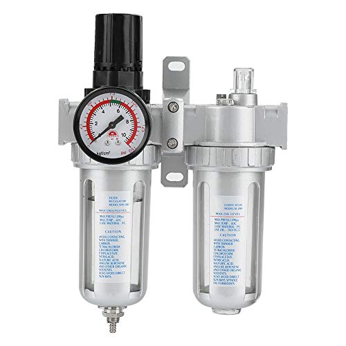 Air Compressor Filter Regulator, 1/4", with Water Separator