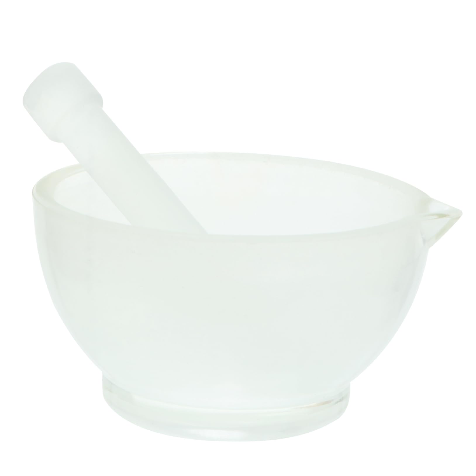 LALADEFIEE Pestle Witchcraft Medicine Practical Grind Bowl Glass Pestle 9cm Lab Equipment Random Style