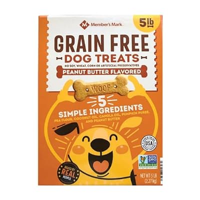 Member's Mark Grain Free Dog Treats - Peanut Butter Flavored 5 Pound