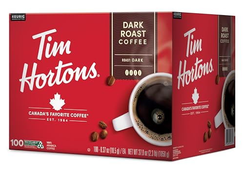 Tim Hortons Dark Roast Coffee, Single-Serve K-Cup Pods Compatible with Keurig Brewers, 100ct K-Cups - Image 3