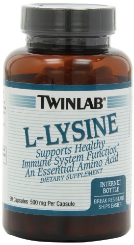 Twinlab L-Lysine 500mg Capsules, 120 Count