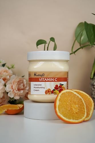 Image of Vitamin C Facial Kit Scrub,Cream, Gel, Mask Pack of 4 Each 500ml Men Women