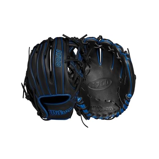 Wilson 2024 A700 PF 11.25" Infield Baseball Glove - Black/Royal, Right Hand Throw