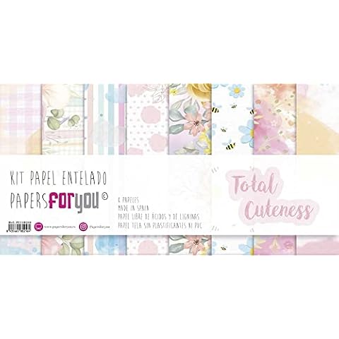 Papers For You - Kit de Papel de Tela para Scrapbooking y Manualidades "Total Cuteness" Collection Cover