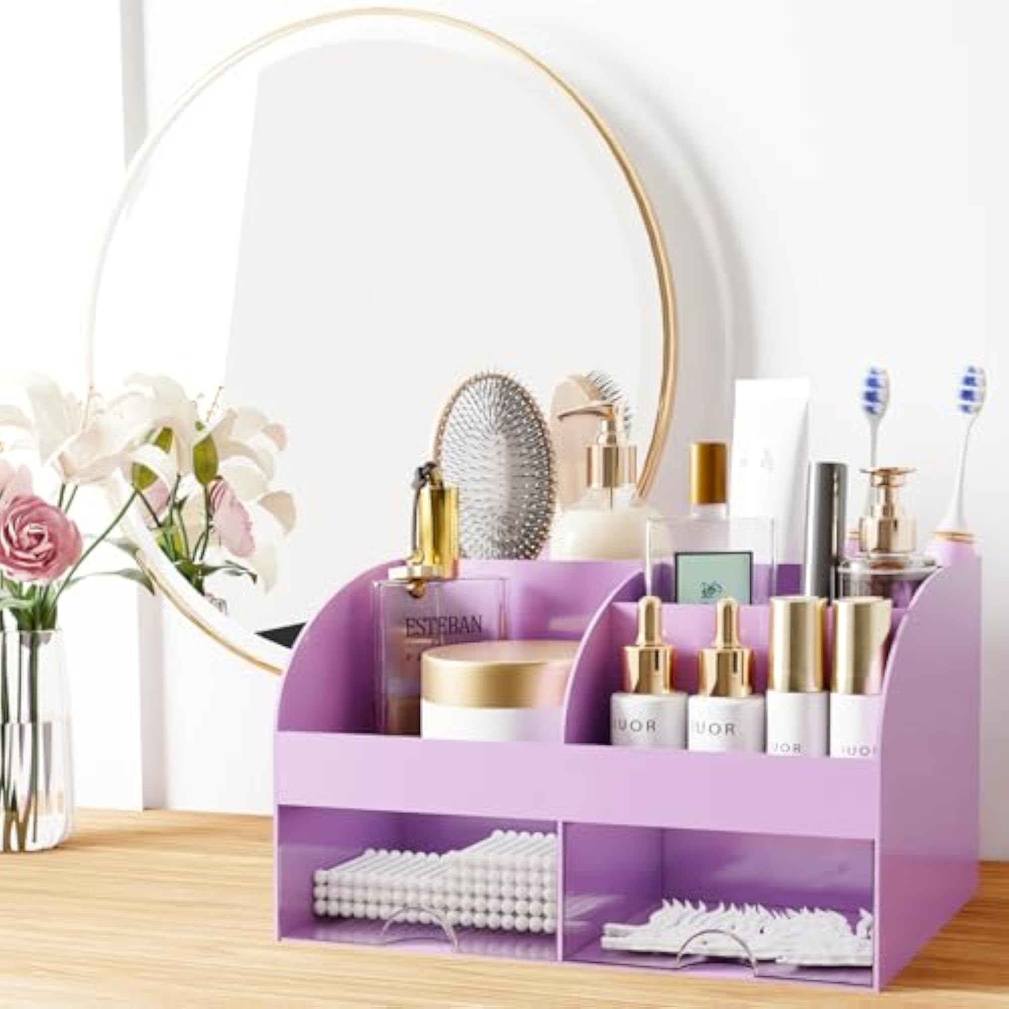 Makeup Organizer with Drawers, Cosmetic Storage for Vanity
