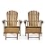 Christopher Knight Home Hayle Outdoor Stained Reclining Acacia Wood Adirondack Chair with Footrest, 67 "W x 29.25 "D x 28.75 "H, Natural Brown