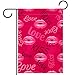Produktbild ART VVIES Garden Flag Love Kiss Makeup Lipstick Lips Creative Without Stand Outdoor Decoration Yard Double Sided 28x40 Inch