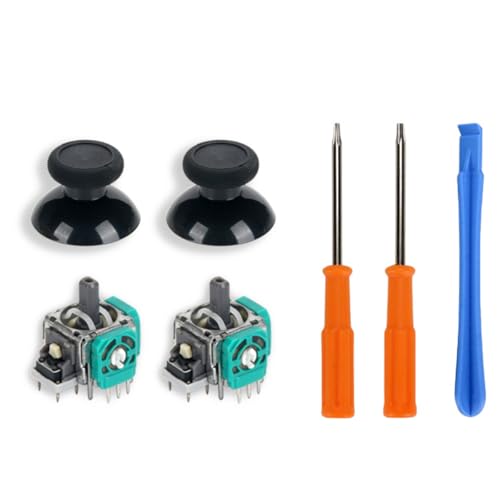 Xbox Thumbsticks Replacement Kit for Xbox One S/X & Controller S - 2 Thumbsticks 2 Analog Modules Repair Tools Set with 3D Analog Joystick Modules & Sensor