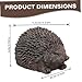 Spare Key Hider Hedgehog-shaped Hide A Key Resin Hidden Holder Weather Resistant 4.5x3.2x2.8in Decorative Hider for Outdoor Yard Garden Home Tools