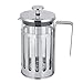 Caffettiera in acciaio inox Filtro a pressa francese in vetro Caffettiera per uso domestico Macchina da tè(600ml)