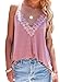Bdcoco Women's Sleeveless V Neck Flowy Tank Tops Modal Tunics