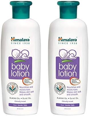 Himalaya Gentle Baby Lotion 100ml | with Almond oil, Olive oil, Country Mallow | Nourishes and moisturizes your baby's skin (Pack of 2)