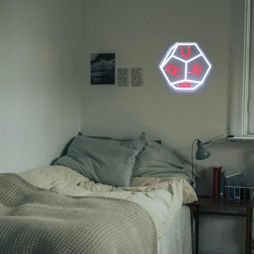 Image of Run Dice Neon Sign Retro Sci-Fi LED Light for Bedroom Game Room Decor Gifts