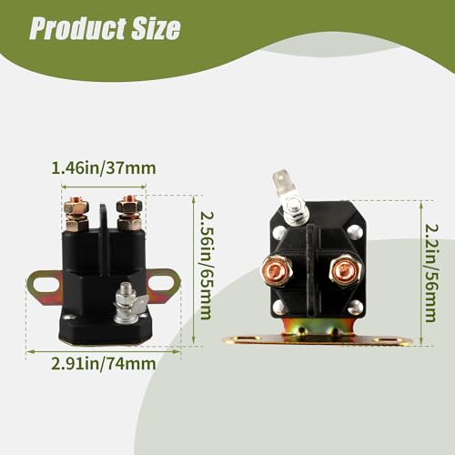 Solenoide de arranque 030817 para repuesto de cortacésped Hustler Zero Turn de 3 bornes 5