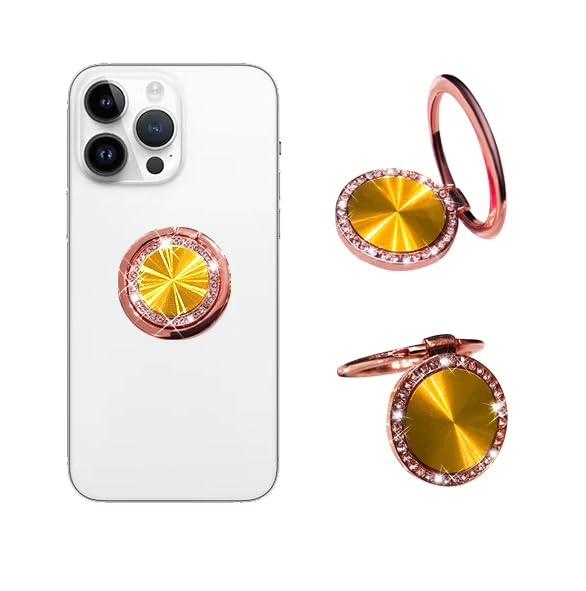 Soporte de anillo para teléfono celular dorado con rotación firme para tabletas Naiadiy