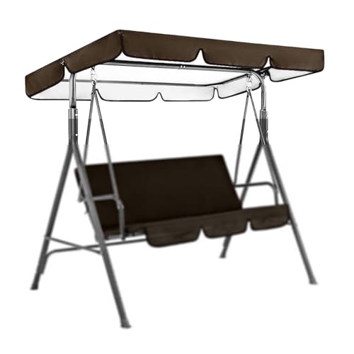 Cubierta de tela Oxford 600D recubierta de plata para columpio Hollywood, resistente al viento, duradera, resistente al desgarro, cubierta de repuesto para patio al aire libre