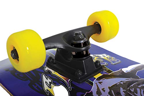 Schildkröt Skateboard Slider 31", Full Leisure Board, Concave Deck met dubbele Kick en Grip Tape, ABEC7 Lagers, Ontwerp: Cool King, 510643 - Afbeelding 3