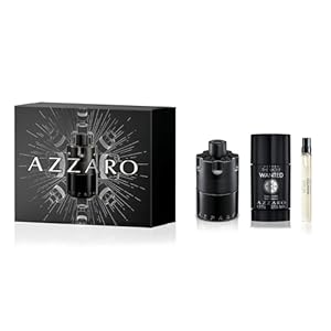 Azzaro The Most Wanted Eau de Parfum Intense – Seductive Mens Cologne Gift Set – 3-Piece Set Includes Full Size Fragrance (3.3 fl oz) + Travel Size Spray (0.34 fl oz) + Deodorant Stick (2.7 oz)