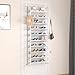 MUOU 10 Tier Shoe rack Hanging Shoe Storage the door shoe rack for Closet Pantry Over The Door Shoe Organizer Wall Floating Shelves (White, 10 Tier)