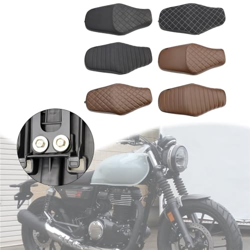 Cojín completo de moto para Gb350 2023-2024 asiento de pasajero negro 2