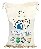 Certified Glyphosate Residue Free Rye Berries | Washington State Grown | 4 lbs | Non-GMO | Clear Creek Foods