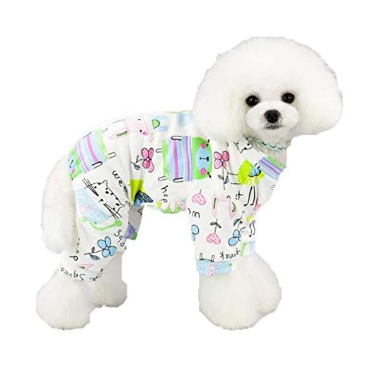 Ducomi Piji Pijama Perro Algodón Perros Talla Pequeña