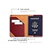 PEGAI Full-Grain Handmade Leather Passport Holder |Travel Wallet Cover Case with Credit Card Holder |Travel Document Organizer for Men and Women | Diplomat (Burgundy)