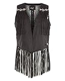 Maze - Chaleco - para Mujer Negro Large