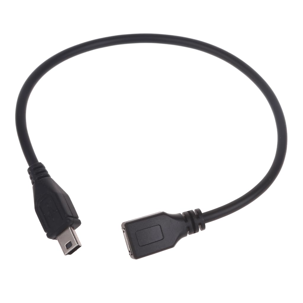 Mini USB męski na micro USB żeński kabel ładujący do rejestratora samochodowego nawigatora
