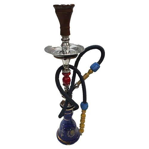 Shisha cachimba Narguila egipcia artesanal hecha a mano en Egipto altura 55 cm
