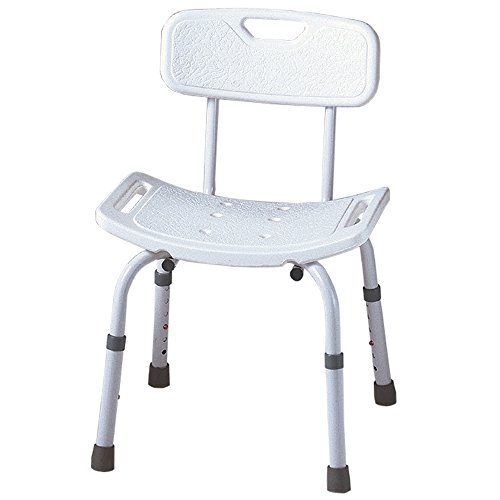 CareLine Alu-Duschstuhl Aquasafe mit Rückenlehne Cover