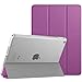 Price comparison product image TiMOVO Case for New iPad 9th Generation 2021 / iPad 8th Generation 2020 (10.2-inch), Slim Translucent Frosted Back Protective Case with Auto Wake/Sleep for iPad 7th Gen 2019 10.2" - Rose Purple