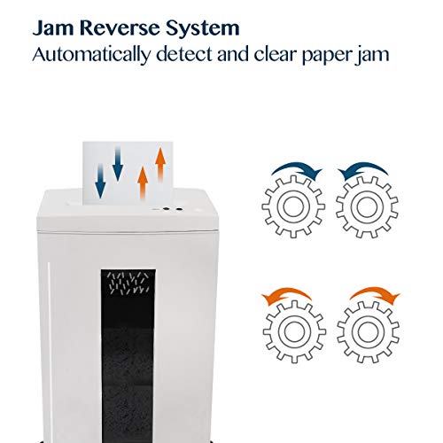 WOLVERINE 10-Sheet Super Micro Cut High Security Level P-5 Heavy Duty Paper/CD/Card Ultra Quiet Shredder SD9112 の商品画像 6
