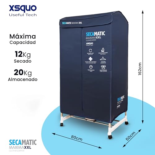 Secadora de ropa Secamatic XXL de 1500W con armario de 20 kg 2