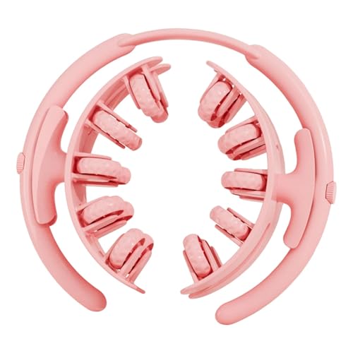 Ysyqkn Leg Massage Tool with 20 Wheels Portable Professional for Calves Arms Adjustable, Pink