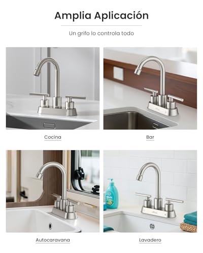 Barra para lavabo de baño 2 Imagen adicional