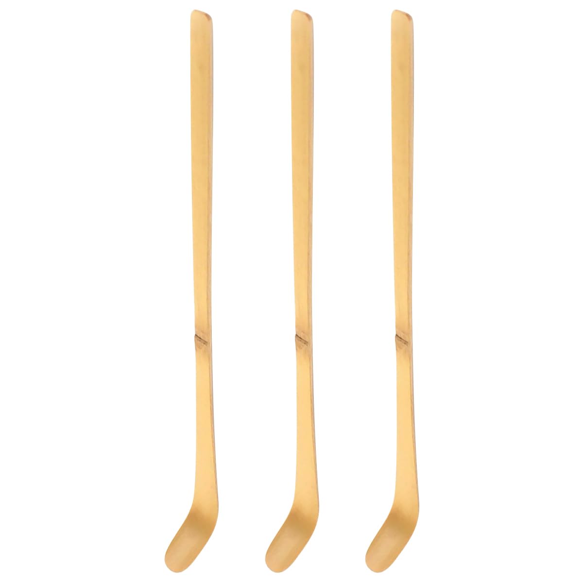 ECYC 3 Pcs Bamboo Matcha Tea Scoops, Green Tea Spoon Bamboo Chashaku Matcha Scoop for Tea Coffee Powder Spices Condiments, 01
