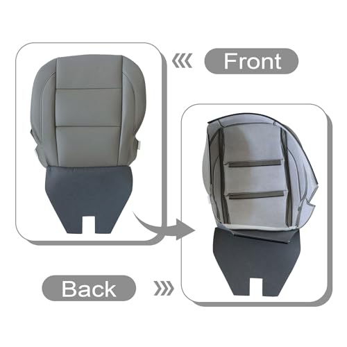 Housse de siège gris Infiniti QX56 remplacement cuir microfibre pour rénovation auto