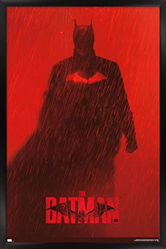 Trends International DC Comics Movie The Batman - Batman Teaser One Sheet Wall Poster, 22.375 x 34 , Black Framed Version