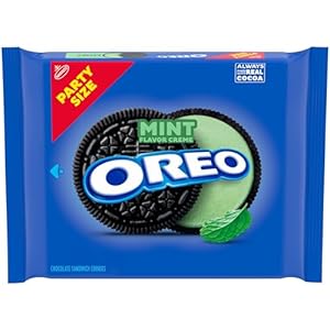 OREO Mint Creme Chocolate Sandwich Cookies, Party Size, 24.95 oz